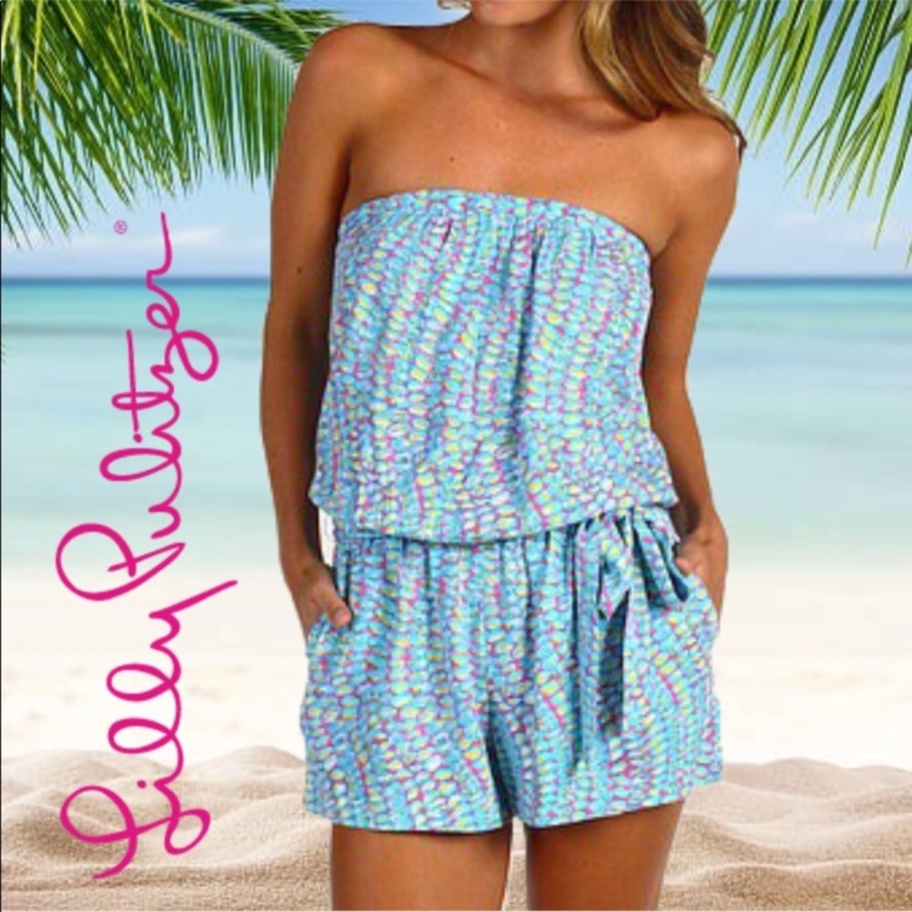 Lilly Pulitzer “Ritz” clam jam Romper